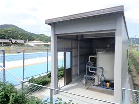佐々小プール濾過器