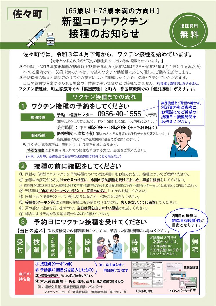 コロナワクチン接種案内（65歳以上）(1)