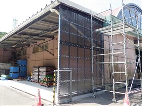 8月　ストックヤード棟屋外改修
